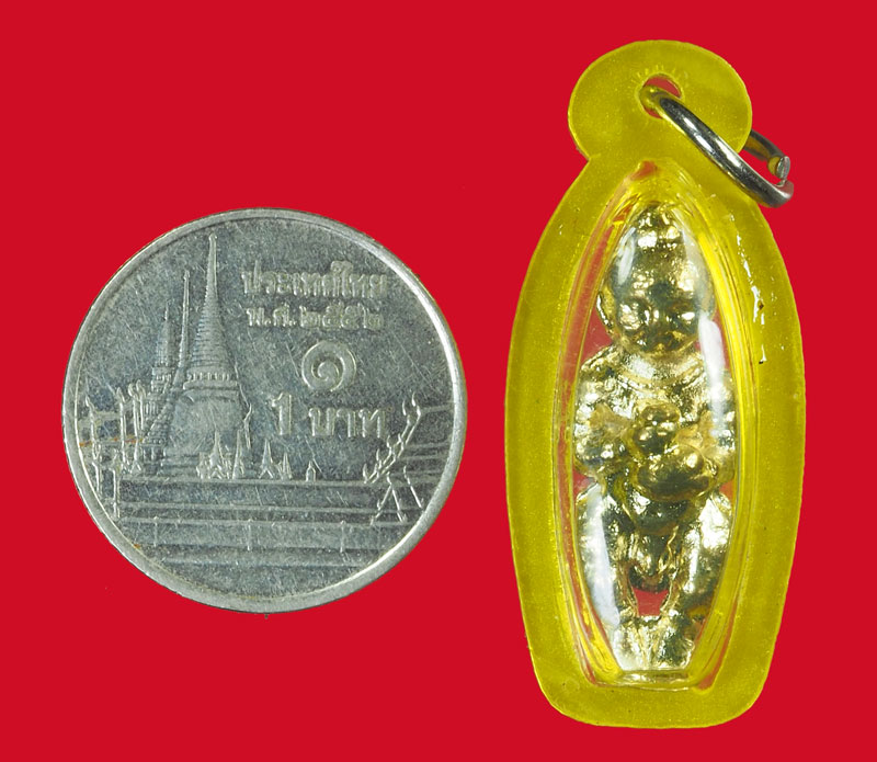 A5032 กุมารทอง เนื้อตะกั่วชุบทอง เลี่ยมพลาสติก ไม่ทราบที่ 12