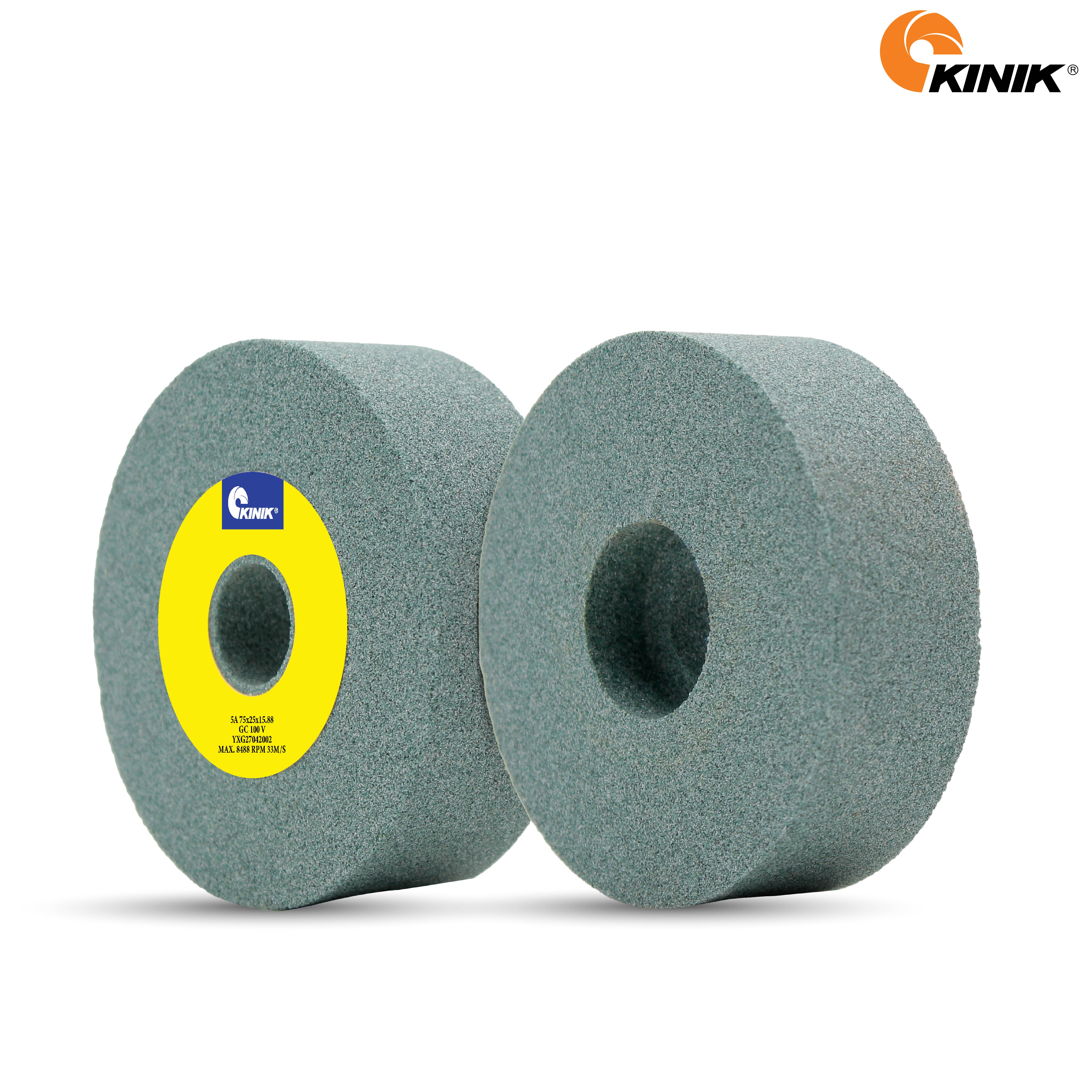 หินเจียร KINIK GC100V5A 75x25x15.88 mm.