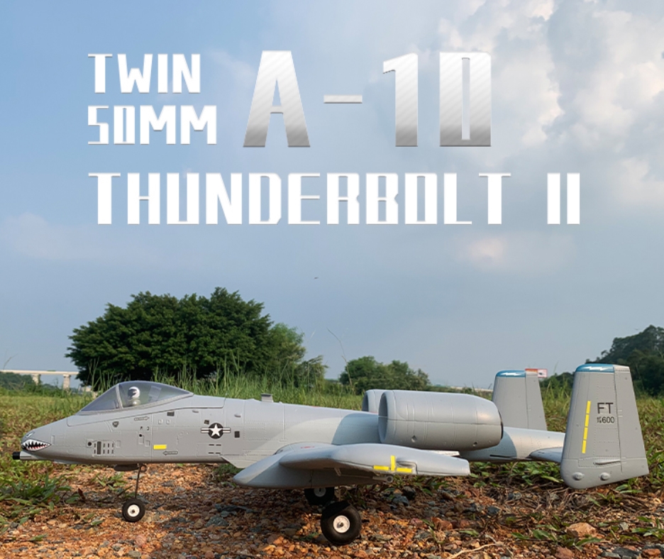XFLY-MODEL A-10 THUNDERBOLT II TWIN 50MM 12 BLADE EDF JET PNP VERSION