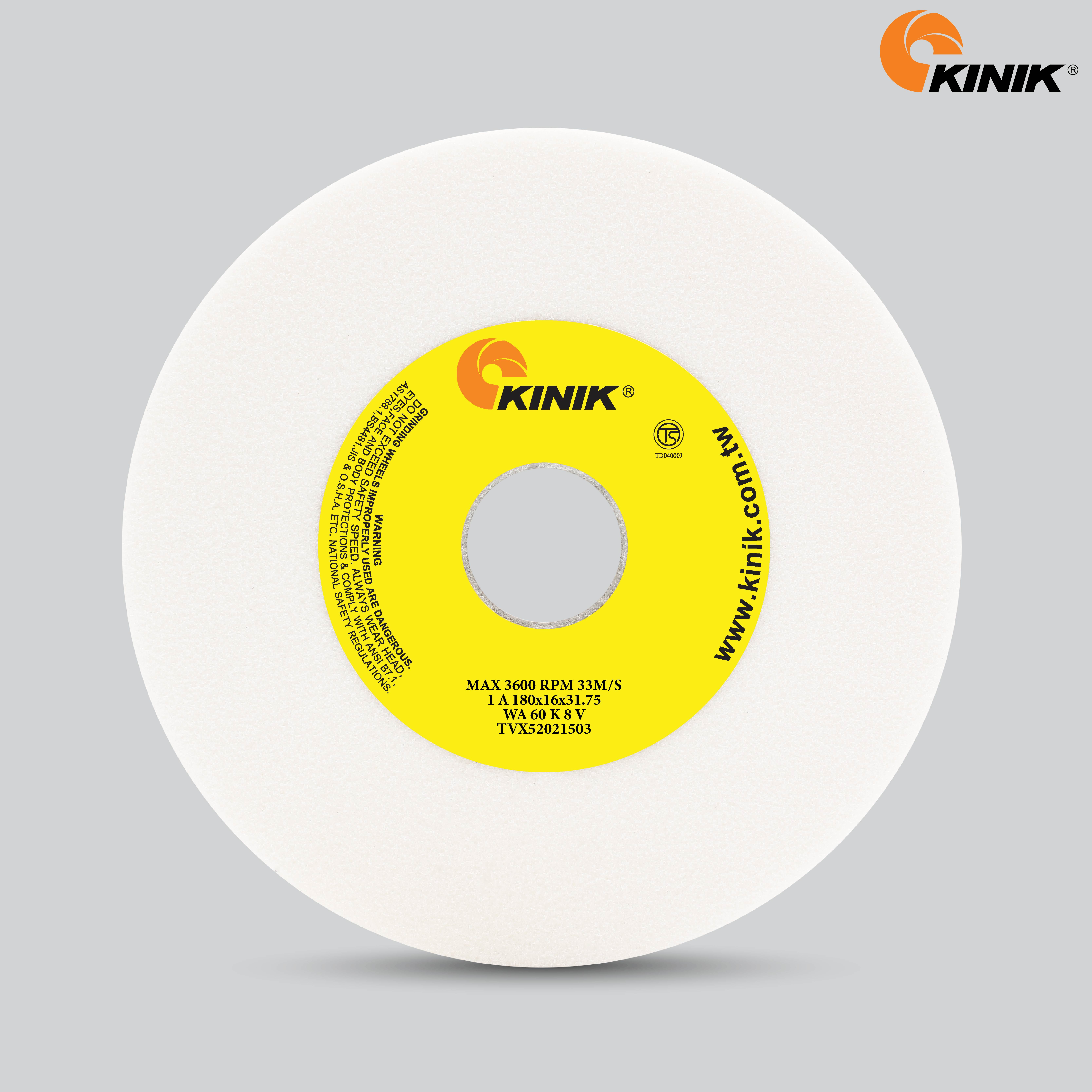 หินเจียร KINIK WA60K8V1A 180x16x31.75 mm.