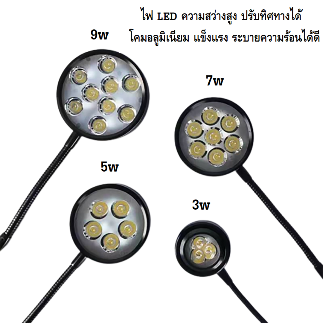 โคมไฟ LED พร้อมฐานไม้(วางตู้ปลา,ตู้ไม้น้ำ,ขวดโหล,สวนถาด,แคคตัส,มาริโมะ,wabi-kusa,Terrarium โคมอลูมิเนียม ชิปLEDคุณภาพสูง