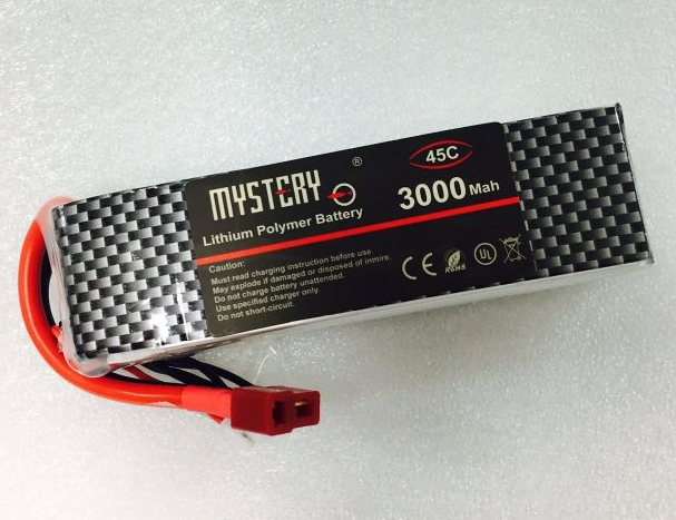 Mystery LiPo 4S 14.8V 3000mah 45C T-Plug แบตลิโพ