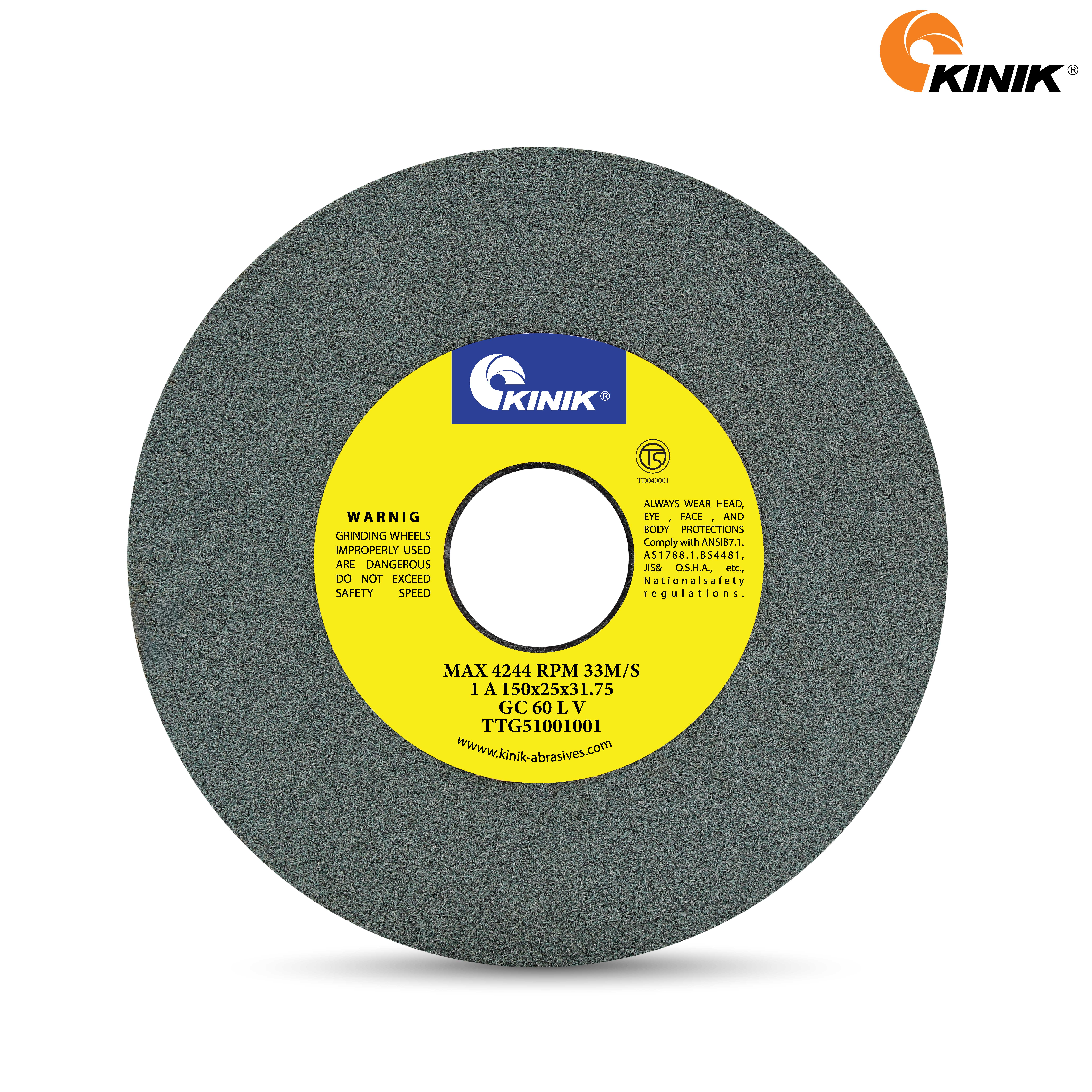 หินเจียร KINIK GC60LV1A 150x25x31.75 mm.