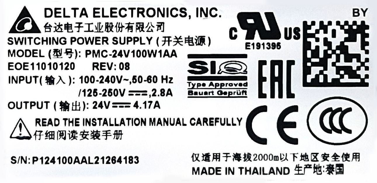 PMC-24V100W1AA Delta Power Supply