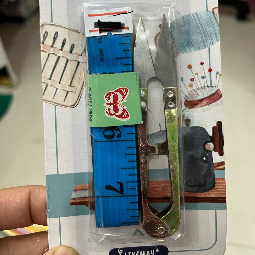 สายวัดเอว กรรไกรตัดตัดเส้นด้าย อุปกรณ์เย็บผ้า พร้อมส่ง