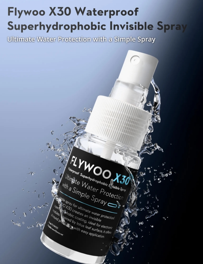 สเปรฉีดกันน้ำ สำหรับ บอดร์ด วงจร PCB FC ESC CAM Flywoo X30 PCBA Waterproof Superhydrophobic Invisible Spray