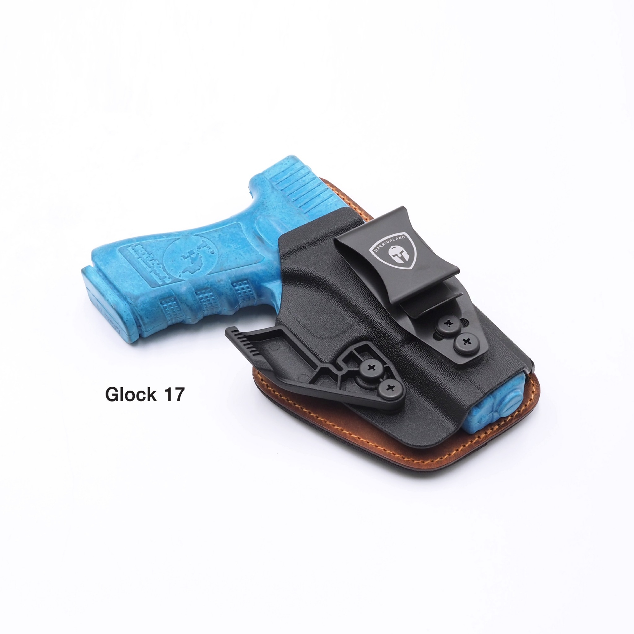 ซองพกใน Kydex + หนัง G19/G17 (WARRIORLAND) ดำ