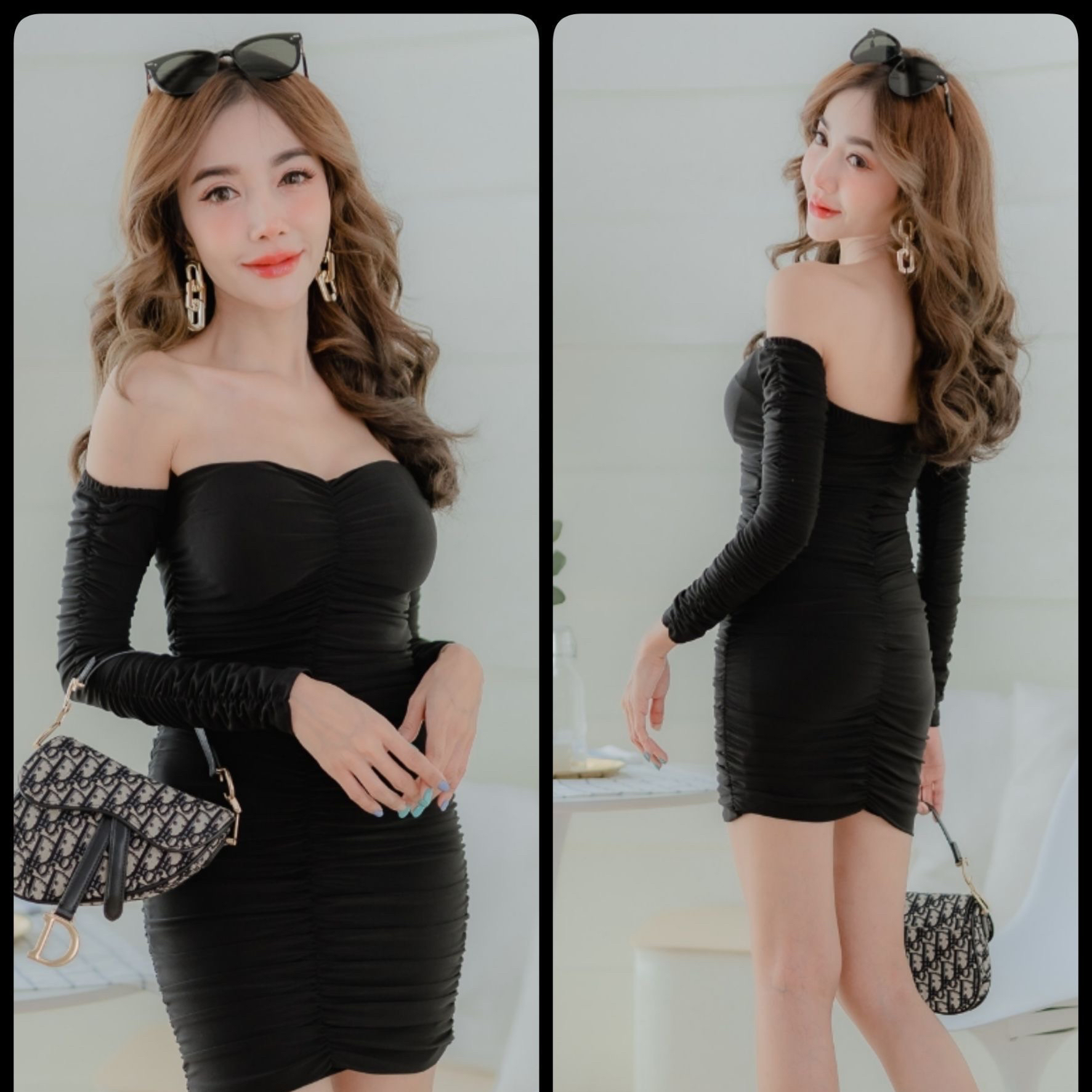 ชุดเดรสใส่เที่ยว ชุดเดรสเซ็กซี่ พร้อมส่ง