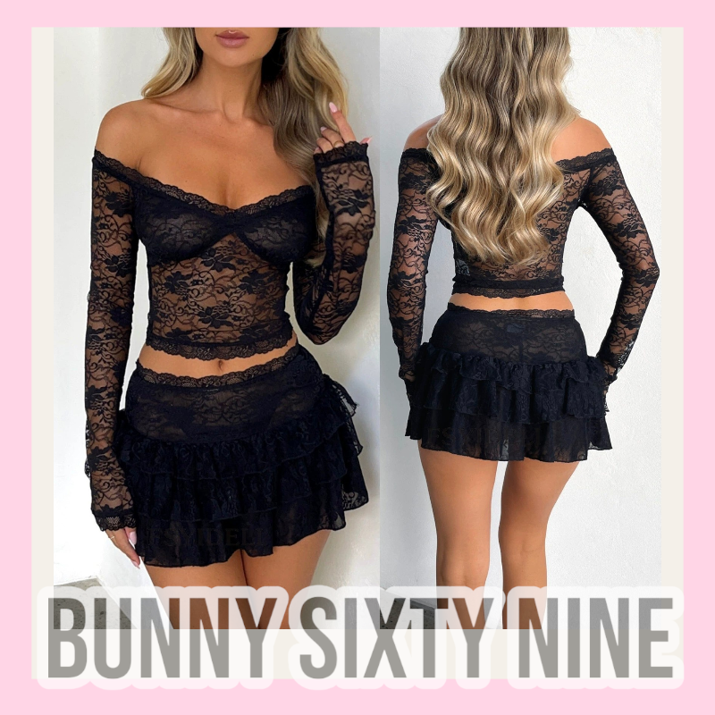 ชุดเซท ลูกไม้ปาดไหล่ รหัส GB240384