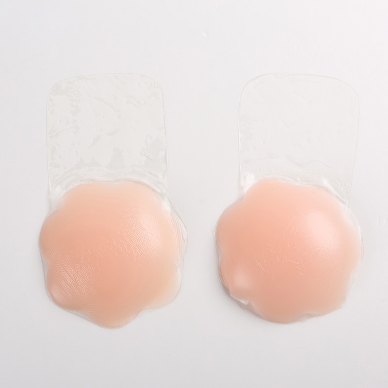 ปิดจุกซิลิโคน กลม/ดอกไม้ ยกกระซับ เนื้อนิ่มติดทน 1 คู่