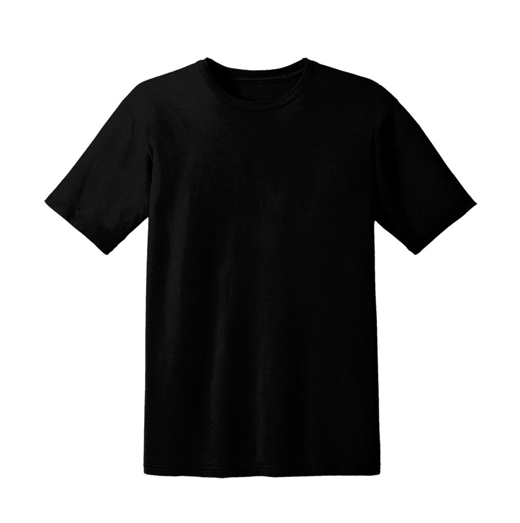 เสื้อยืดสีดำ เนื้อผ้า Cotton 100