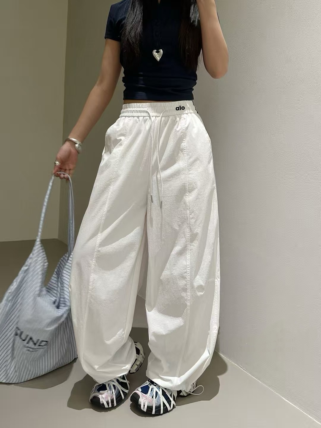 กางเกงวอร์ม street ขายาว ทรงกระบอก พร้อมส่งในไทย