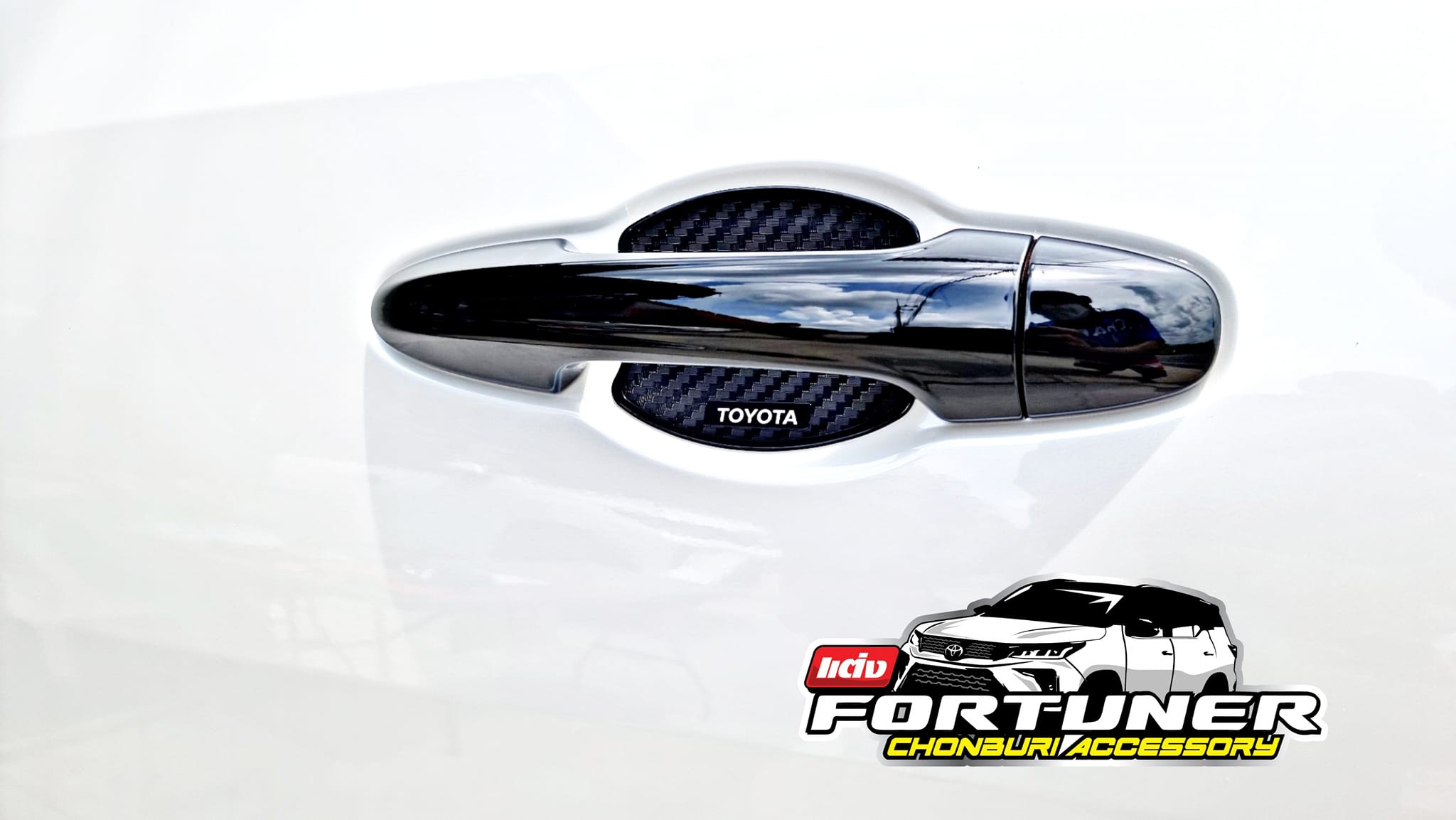 มือเปิดนอก พาร์ทแท้ สีดำแบล็คเปียโน โตโยต้า ฟอร์จูนเนอร์