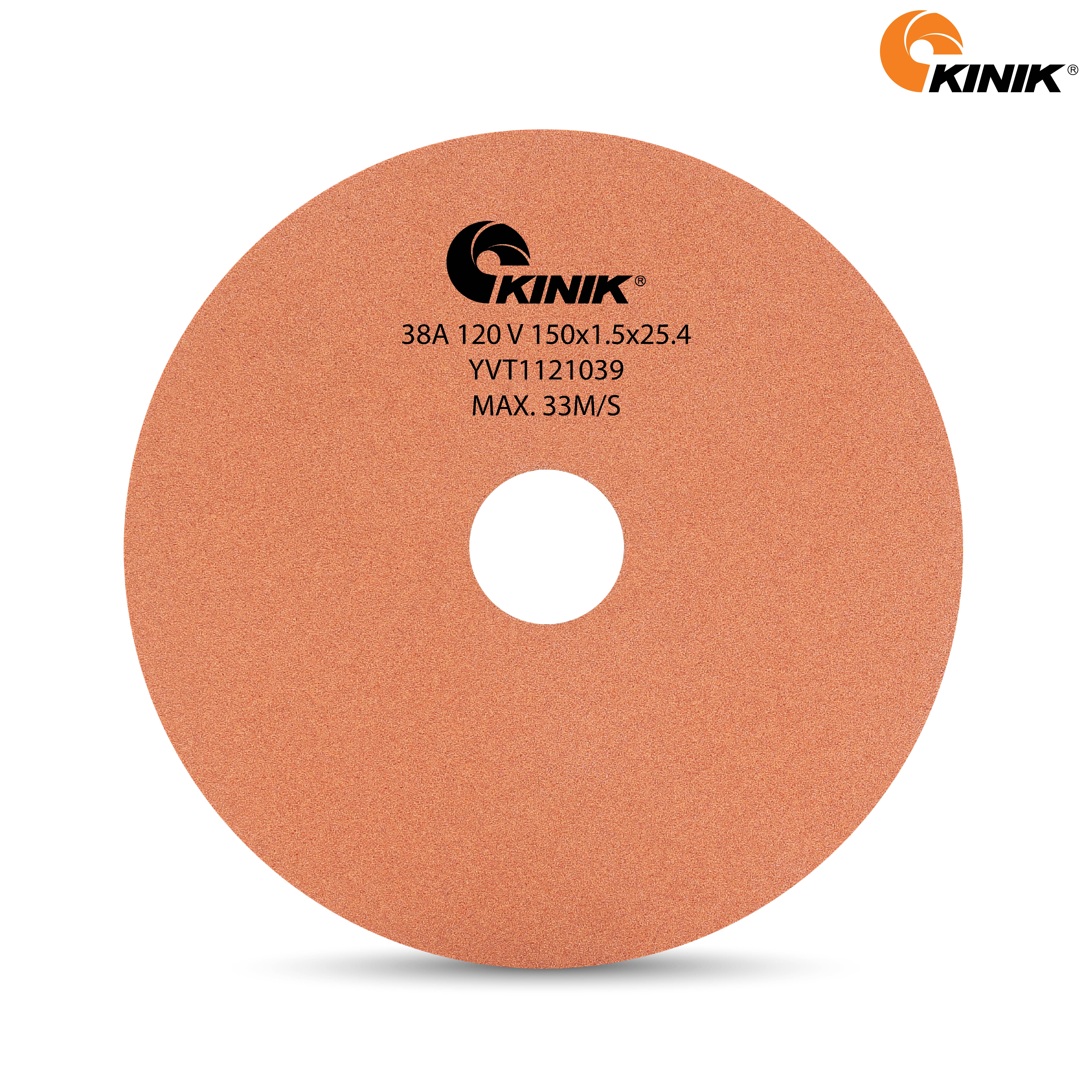 หินเจียร KINIK 38A120V1A 150x1.5x25.4 mm.