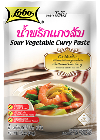 Sour Vegetable Curry Paste 50 gram.