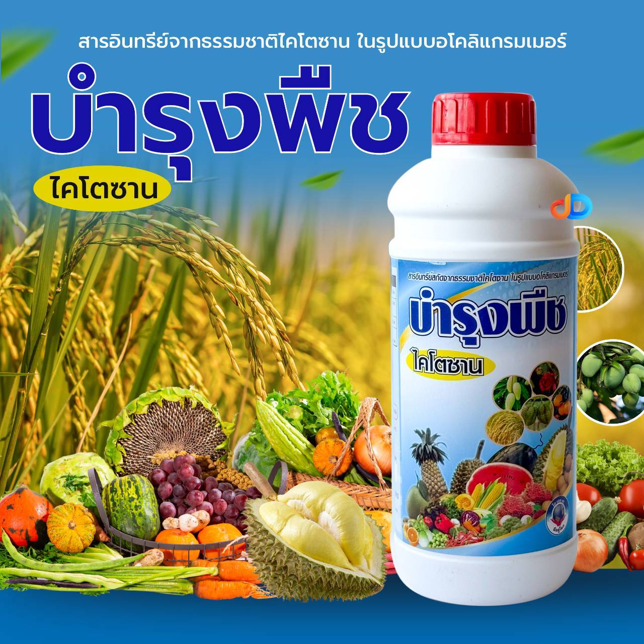 ไคโตซาน ขนาด 1 ลิตร บำรุงพืช