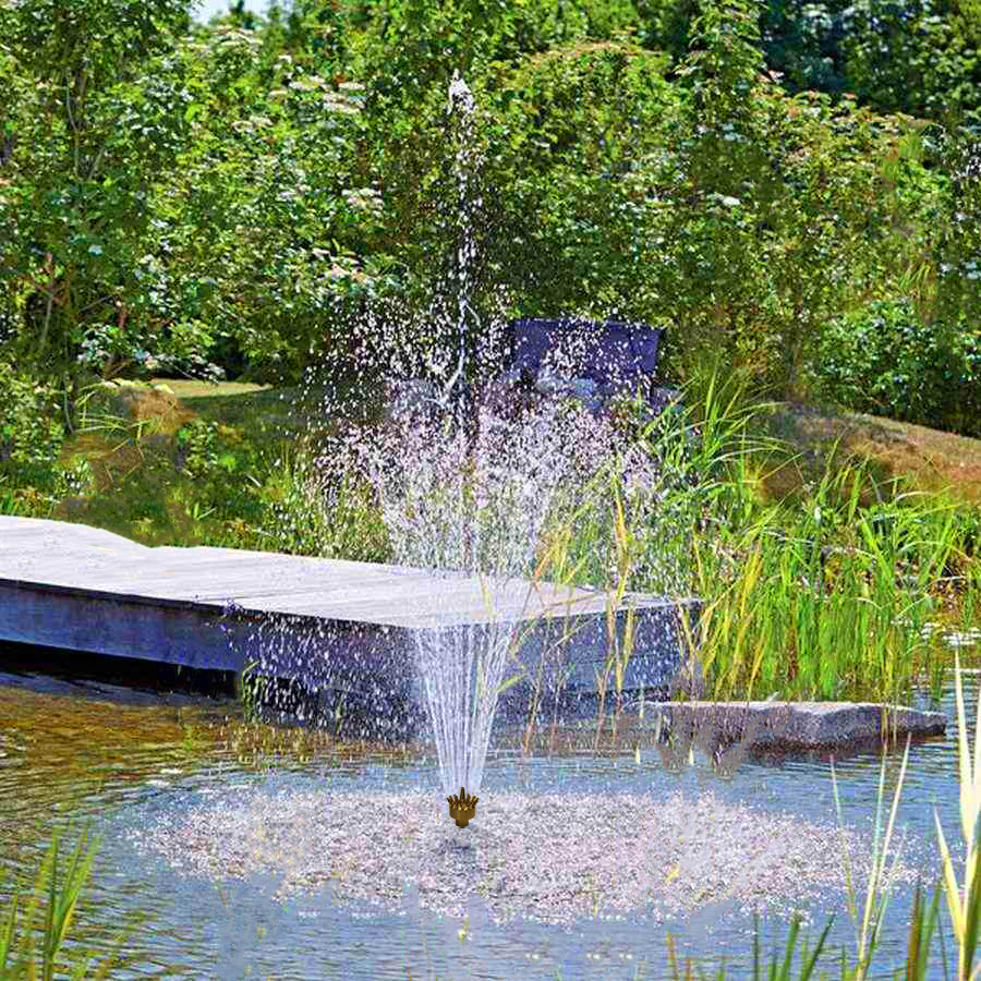 หัวน้ำพุ GRAND VULCAN 3ชั้น ทองเหลือง(สำหรับตกแต่งสวน บ่อน้ำ อ่างเลี้ยงปลา เสริมฮวงจุ้ย ผลิตจากทองเหลือง แข็งแรง ทนทาน)