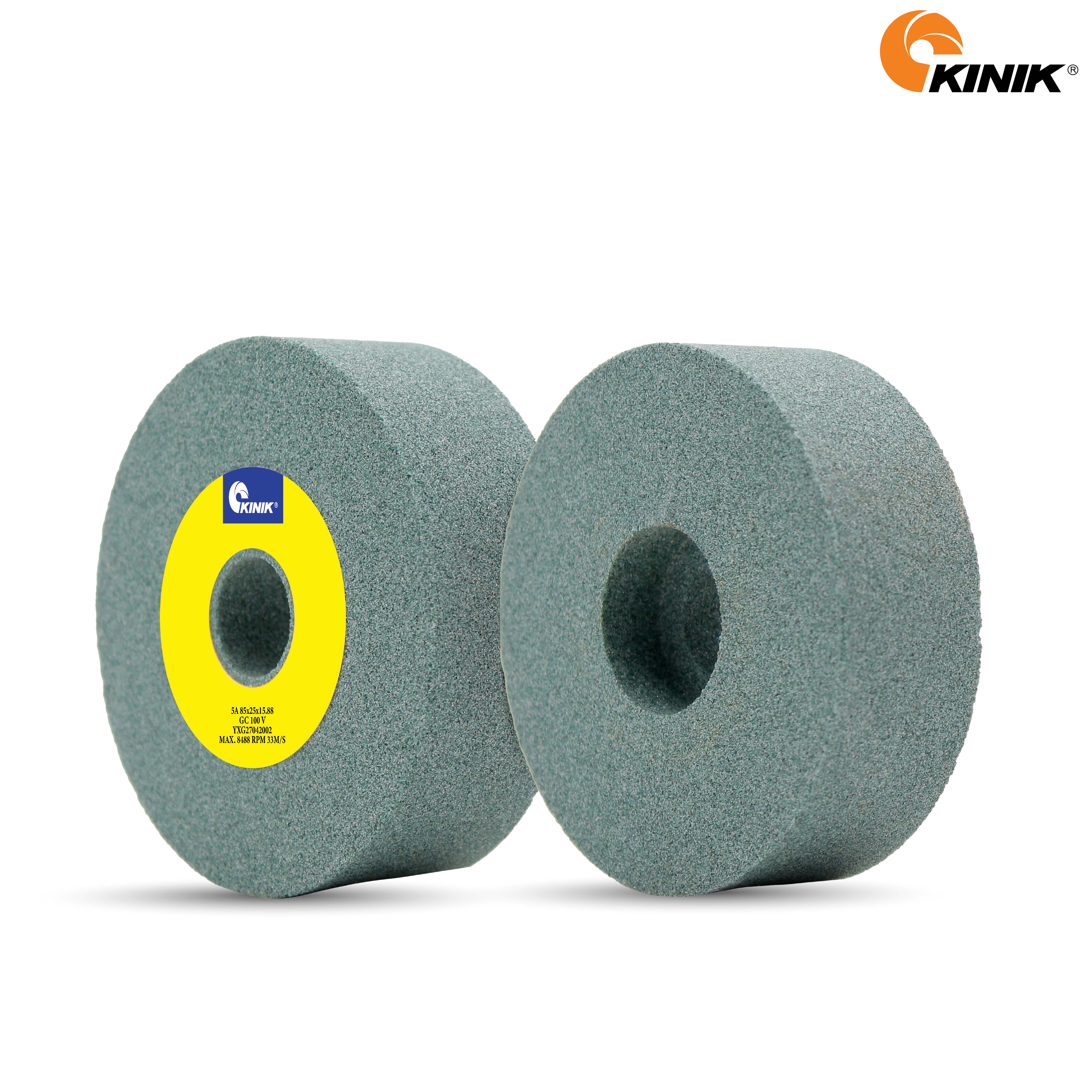 หินเจียร KINIK GC100V5A 85x25x15.88 mm.