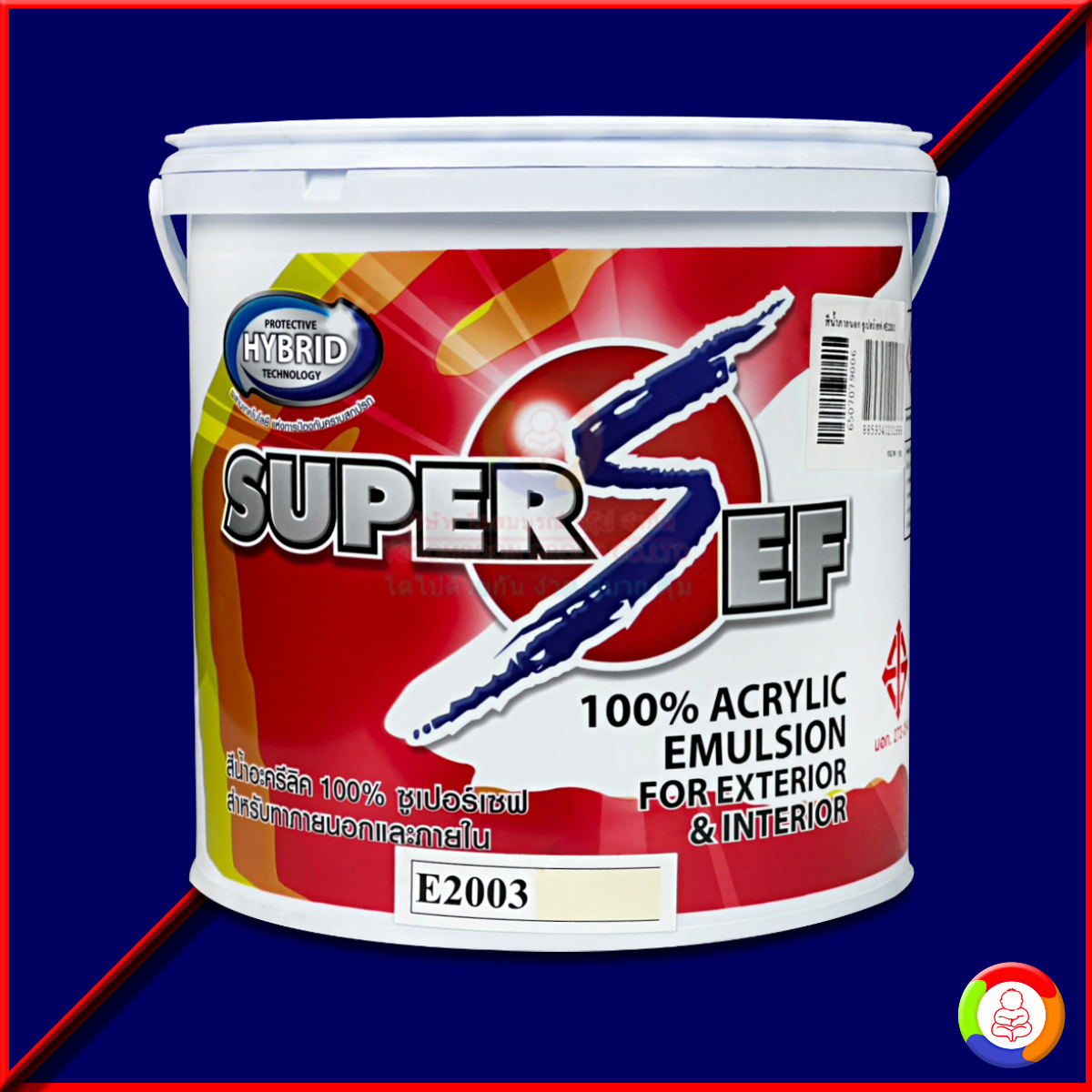 SUPER SEF 100% ACRYLIC EMULSION For EXTERIOR & INTERIOR (1 GL.)