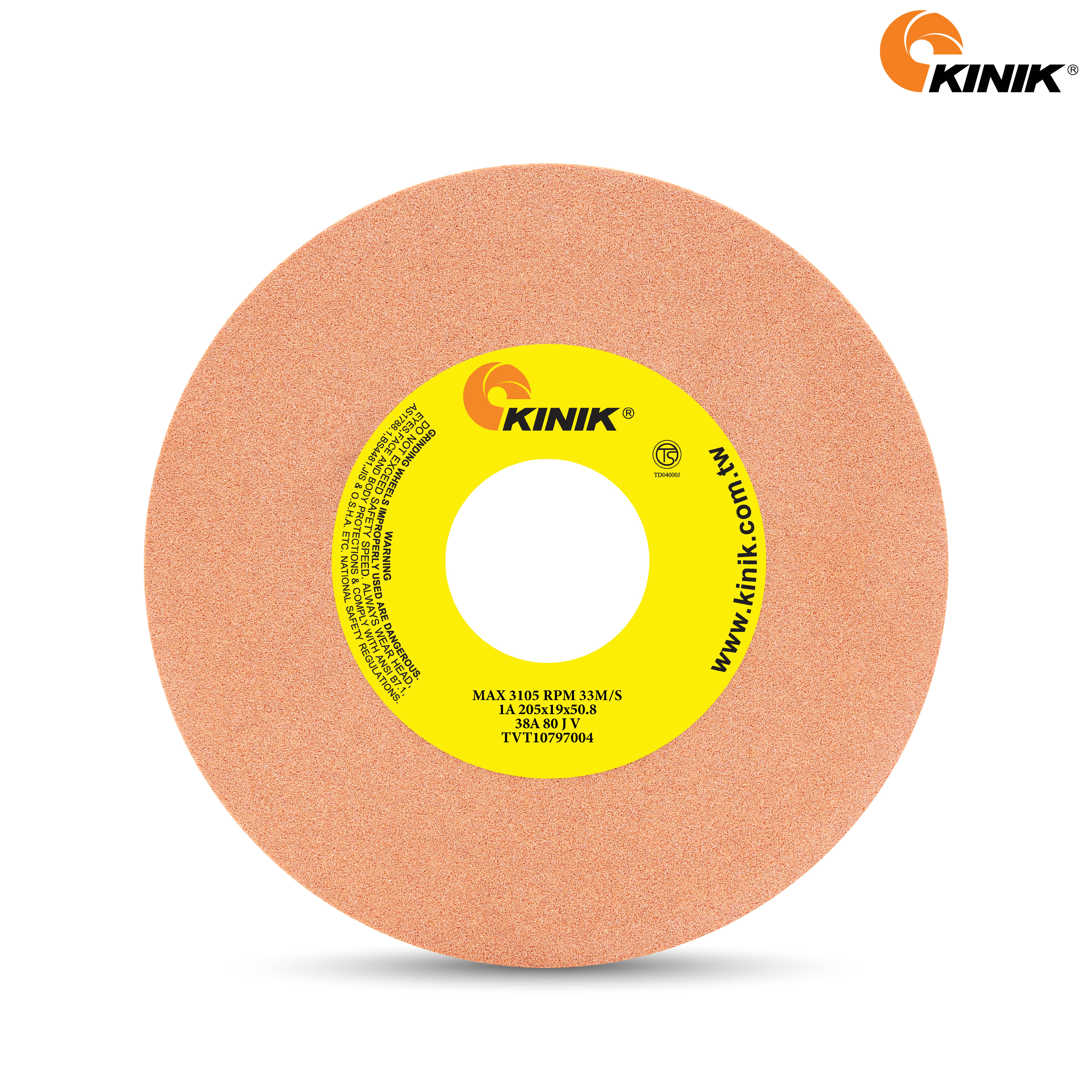 หินเจียร KINIK 38A80JV1A 205x19x50.8 m.m.