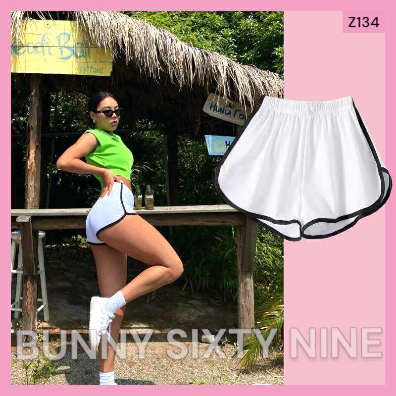 กางเกงขาสั้น กางเกงผ้านิ่ม พร้อมส่งในไทย