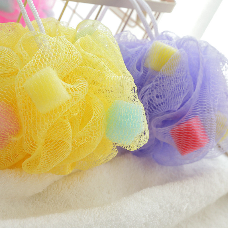 ฟองน้ำถูตัว ตาข่ายถูตัว คละสี พร้อมส่ง