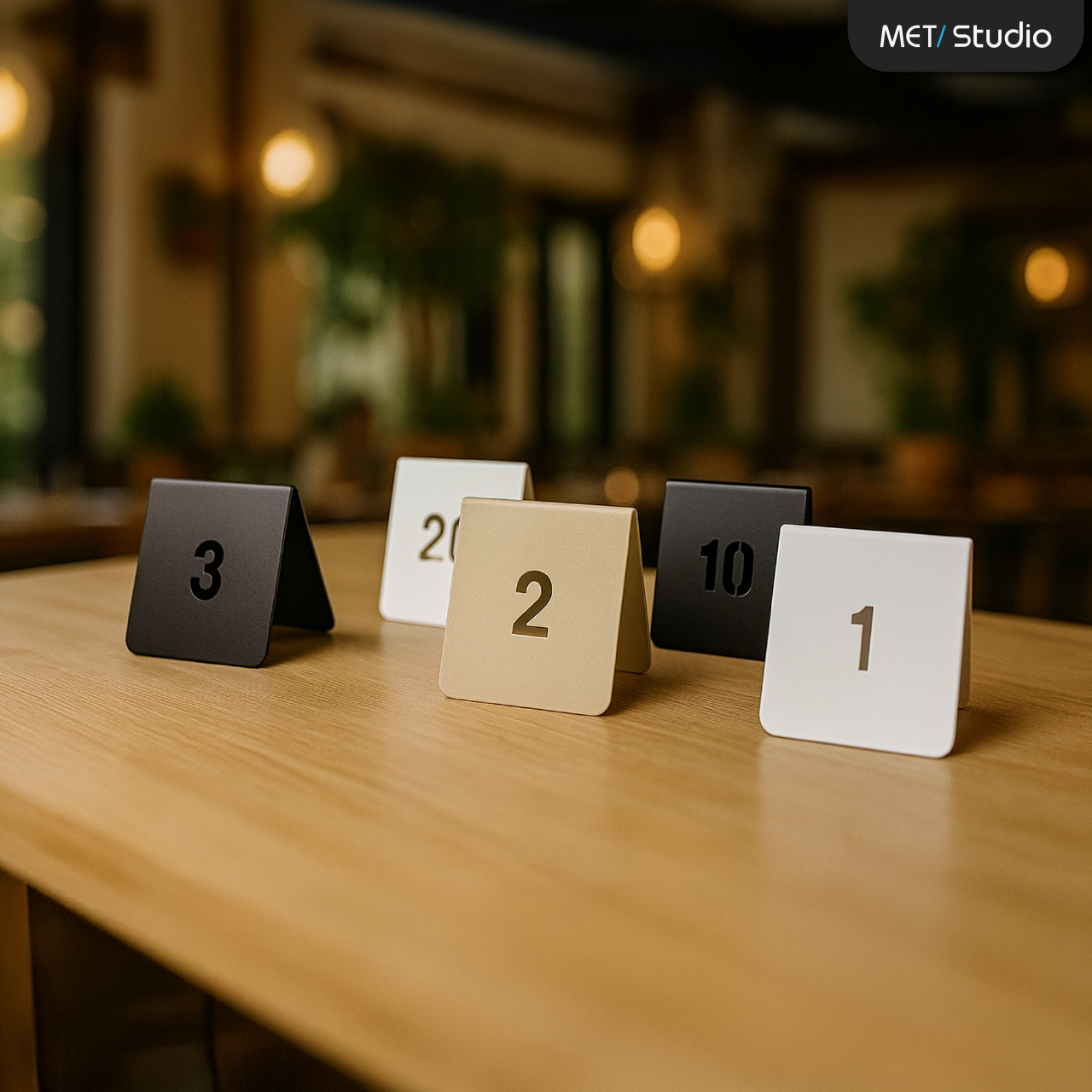 ป้ายหมายเลขโต๊ะ MET Studio |เลือกหมายเลขได้เอง 1-99 พ่นสี Powder Coat ทนแดด กันน้ำทนแดด กันน้ำ สำหรับร้านอาหาร ร้านกาแฟ