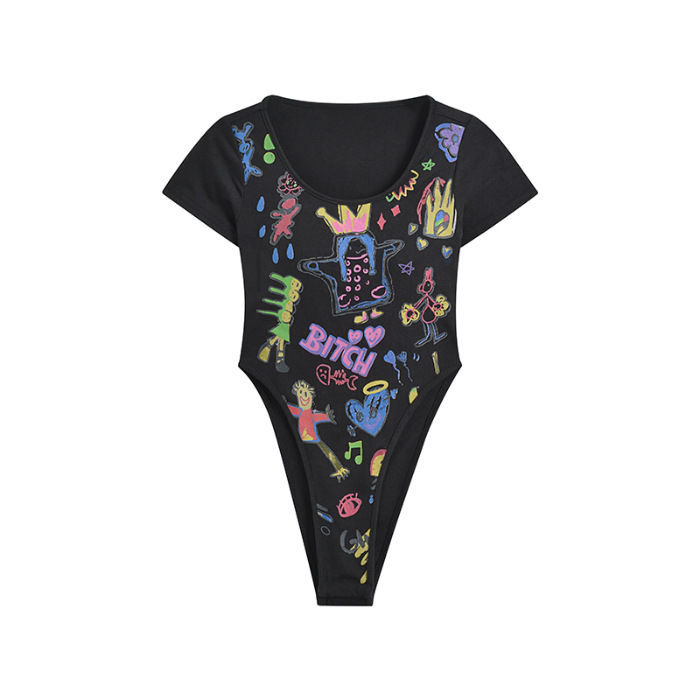 เสื้อบอดี้สูท โชว์หลัง พร้อมส่งในไทย รหัส CN9002