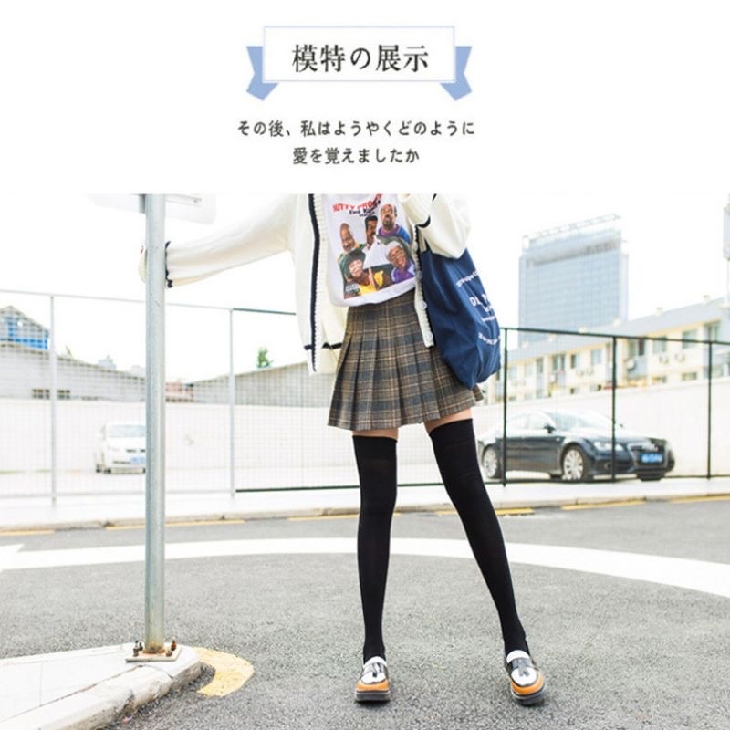 ถุงน่องดำ ถุงเท้ายาว คู่ยาว TT112