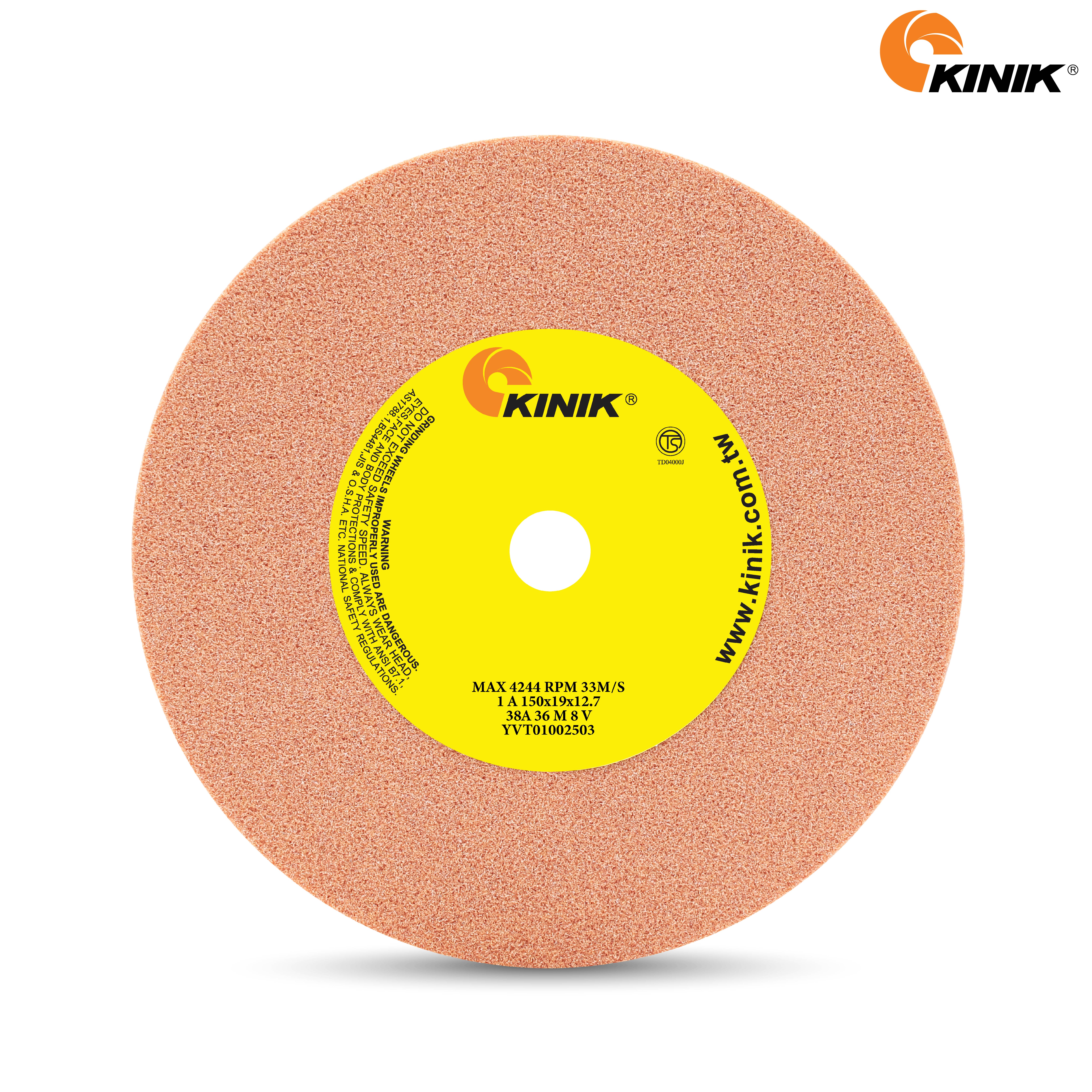หินเจียร KINIK 38A36M8V1A 150x19x12.7 mm.