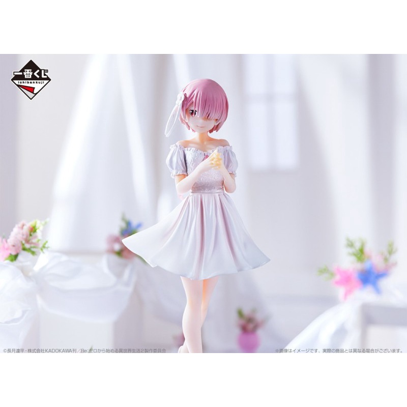 [ Figure แท้ ] Re:Zero - Starting Life in Another World - Ram Wedding Ver Prize C [ Ichiban Kuji ]