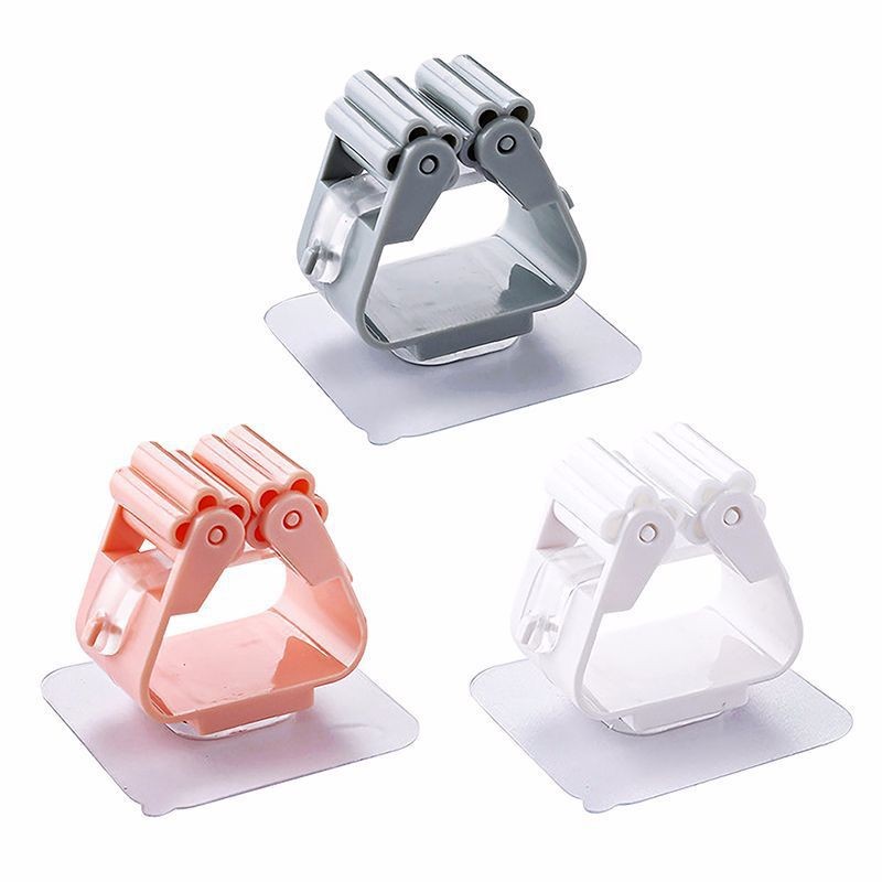 ตัวล็อคไม้ขวด ตัวเก็บอุปกรณ์ทำความสะอาด คละสี