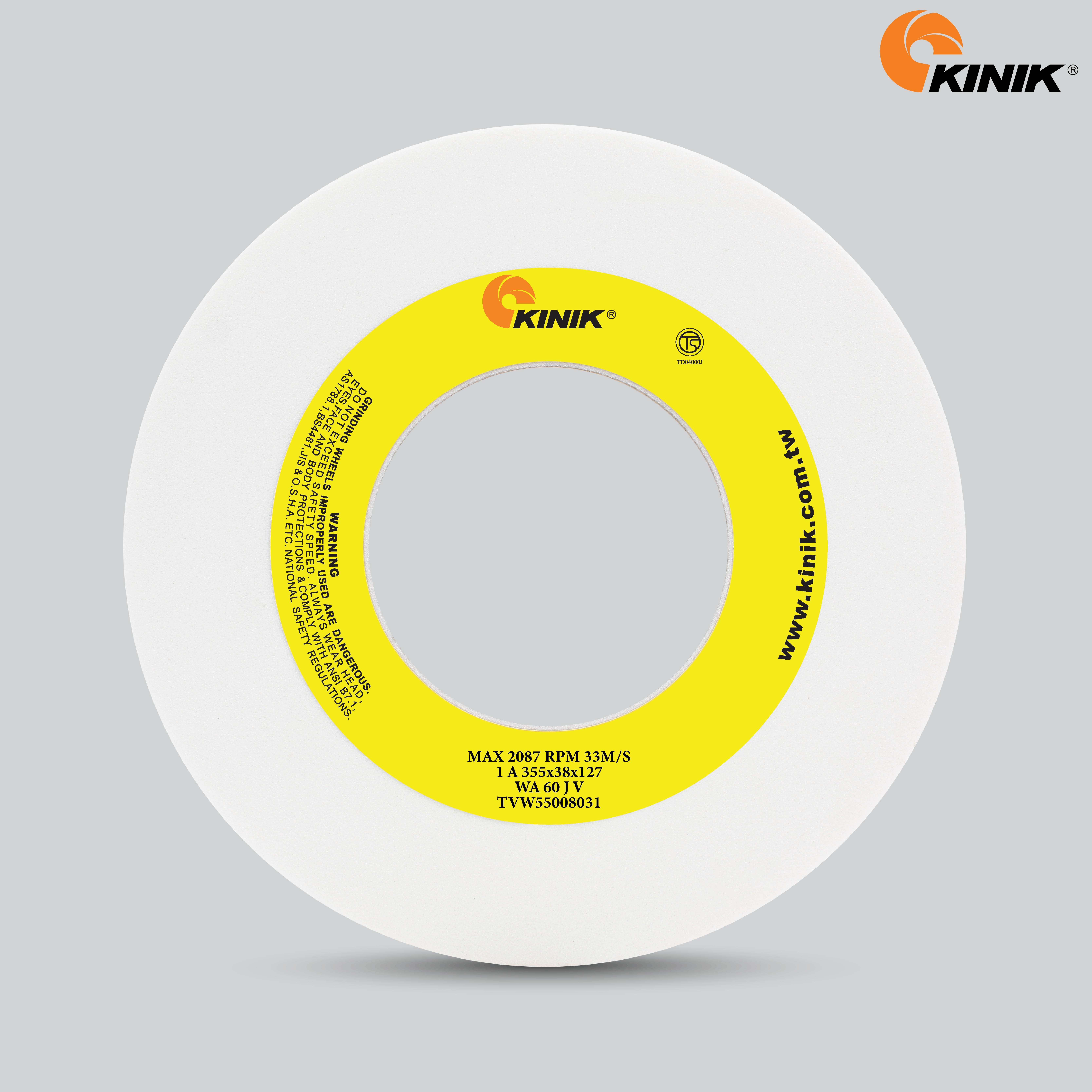 หินเจียร KINIK WA60JV1A 355x38x127 mm.