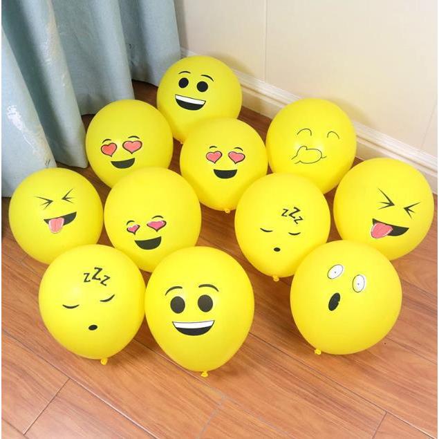 เซทลูกโป่ง เหลือง คละ หน้า อิโมจิ รหัส PT184