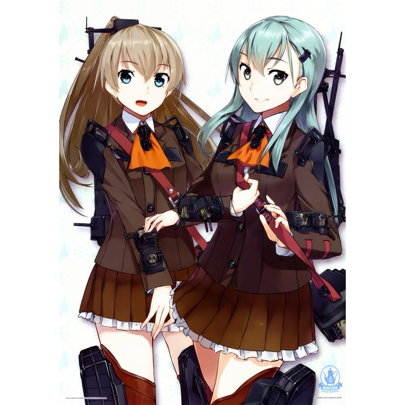 โปสเตอร์ คุมาโนะ&สึซึยะ -เรือรบโมเอะ[Kantai Collection ~KanColle~ Clear Poster Kumano&Suzuya]