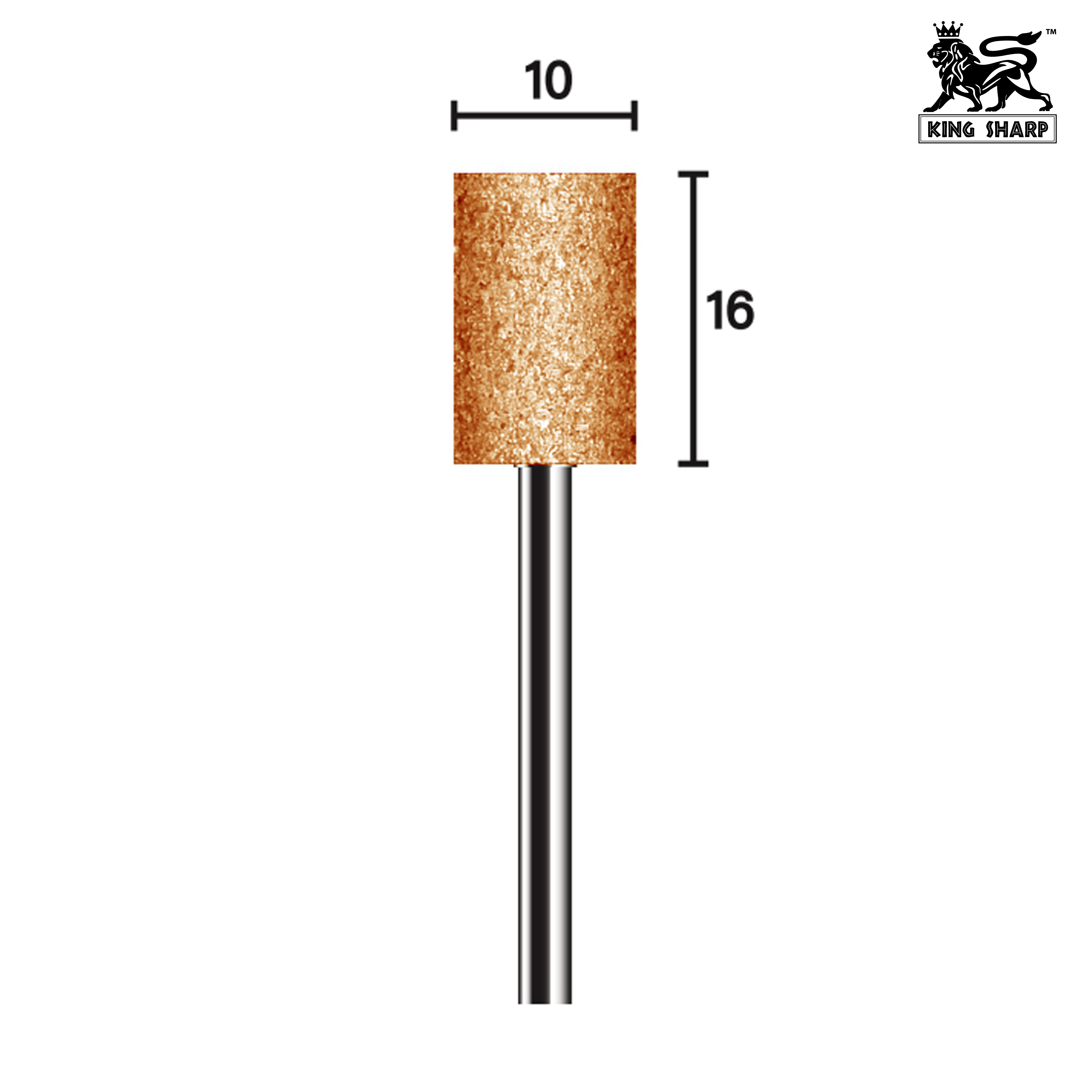 หินเจียรมีแกน KINGSHARP SW1016 38A80QV40 10x16x3 mm.