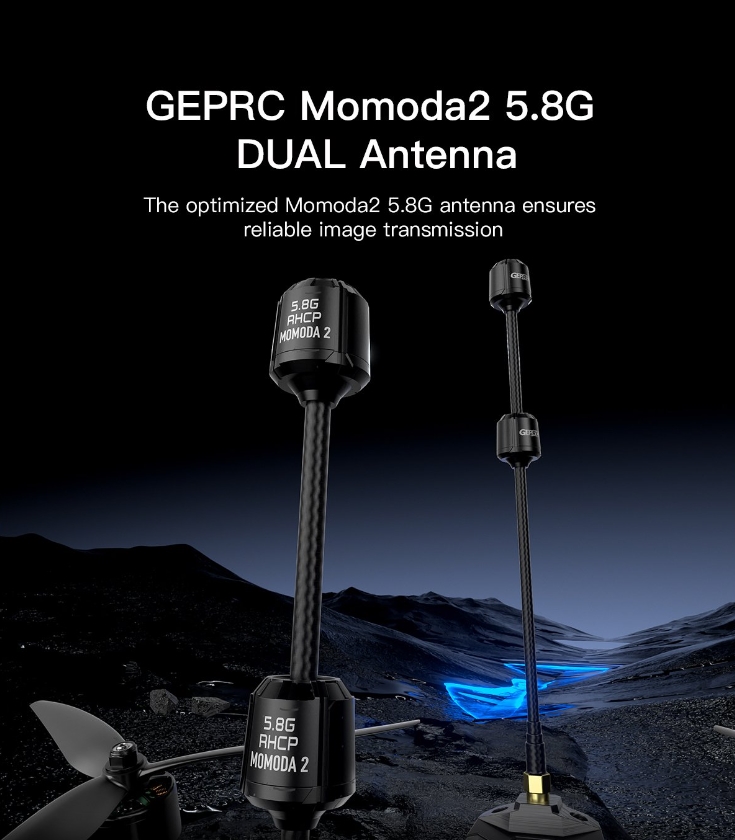 GEPRC Momoda2 5.8G and DUAL Antenna เสาสัญญาณ รับ - ส่ง ภาพ Analog และ Digital