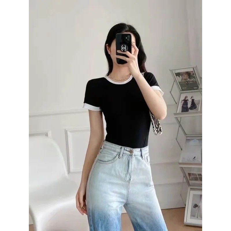 เสื้อยืดบอดี้สูท คอกลม CN1188 พร้อมส่งในไทย