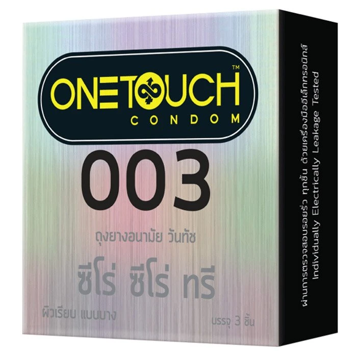 8852961009873 ถุงยางวันทัช003 3ชิ้น 52มม.