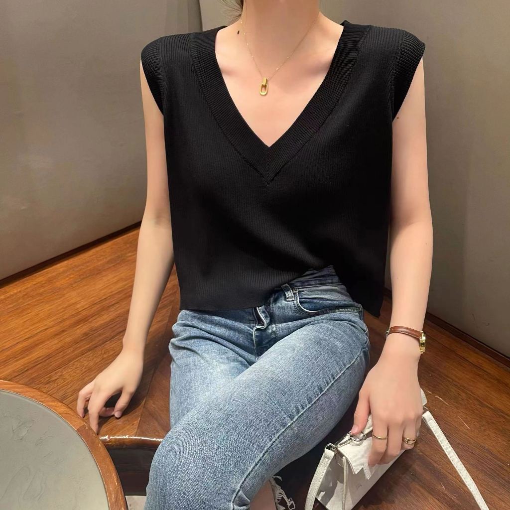 เสื้อครอป ไหมพรม รหัส GB44168