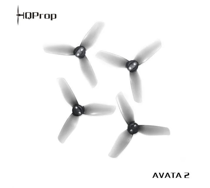 HQProp 3X3X3 for Avata 2 Grey (2CW+2CCW)-Poly Carbonate 1ถุง 4ใบ ใบพัดสำหรับ DJI Avata 2
