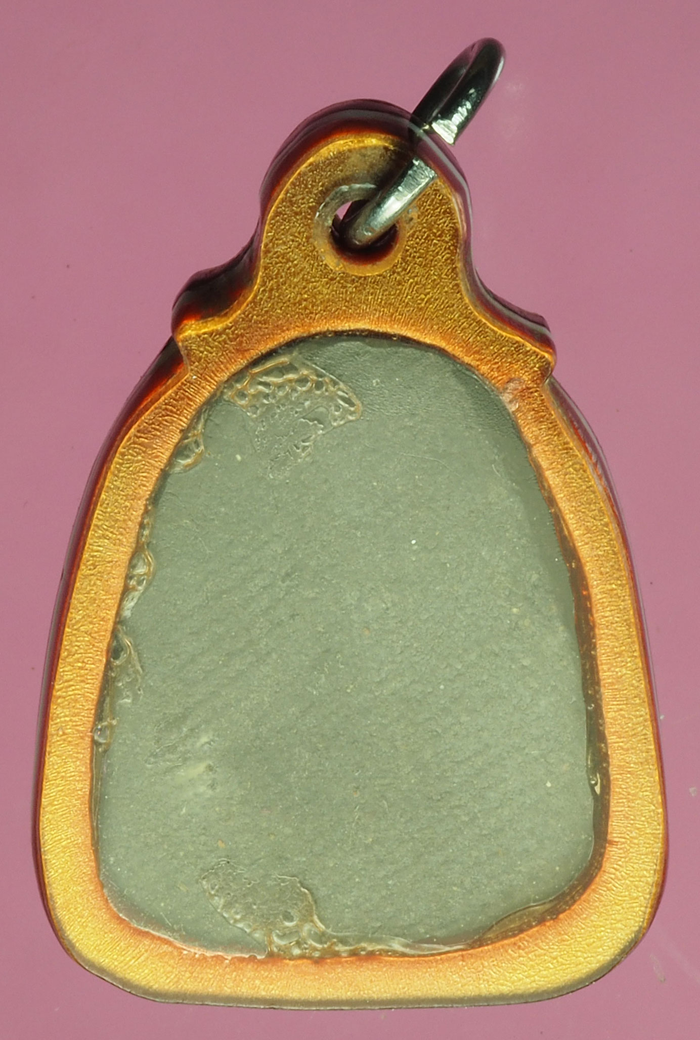 A172 พระปิดตา เนื้อดินผสมผงใบลาน ไม่ทราบที่และปีสร้าง เลี่ยมพลาสติก 6