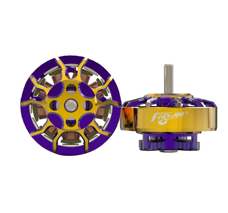 Flywoo ROBO 1202.5 11500kv FPV Motor Gold/Purple (New Version) 1ชุด 4ตัว