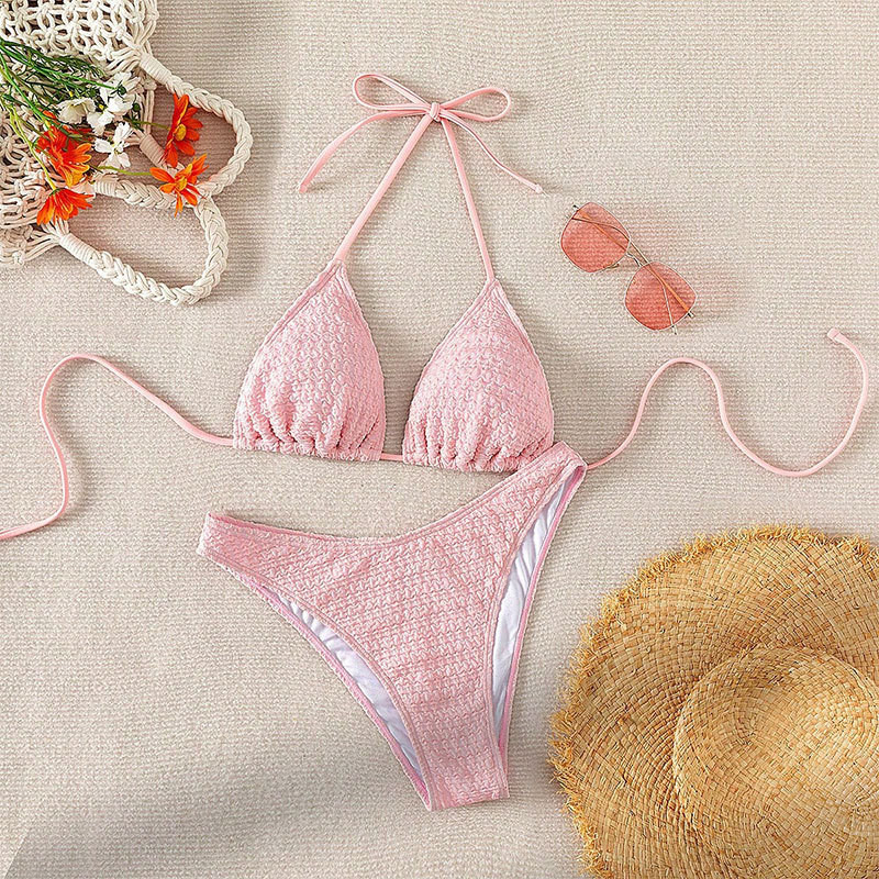 บิกินี่ ชุดว่ายนํ้า 3 ชิ้น ชุดว่ายน้ำ บิกินี่ชุดว่ายน้ำผู้หญิง แก้