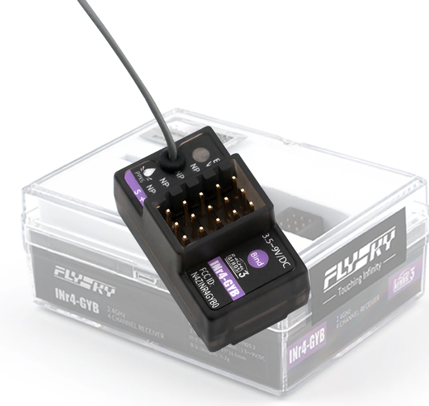 Flysky INr4-GYB 4Ch รีซีฟ มีไจโรในตัว สำหรับ NB4 / NB4 PRO
