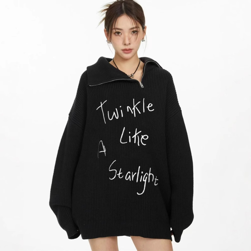 เสื้อแขนยาว ไหมพรม Over size รหัส A100 สินค้าพร้อมส่ในไทย