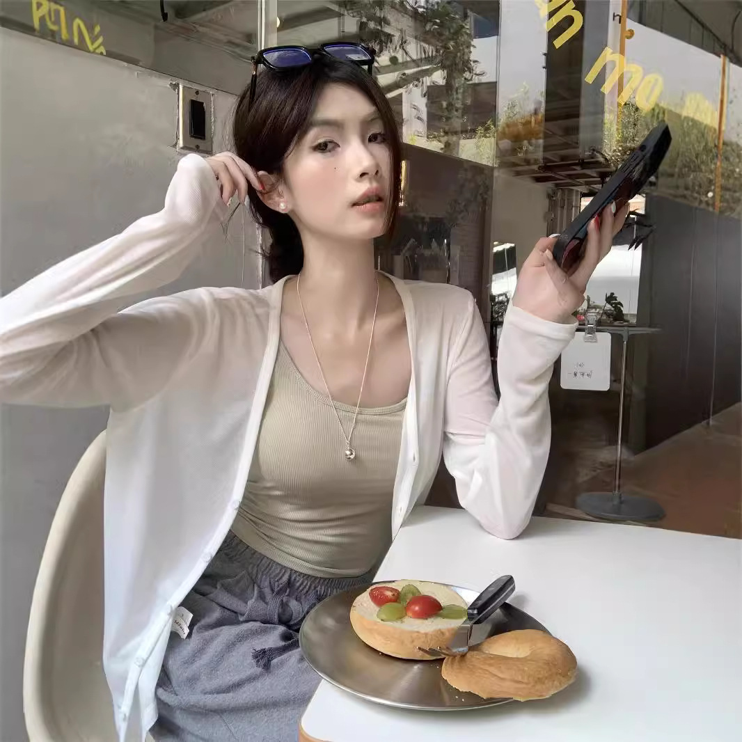 เสื้อคลุมบาง เสื้อแขนยาวซีทรู รหัส CN1158