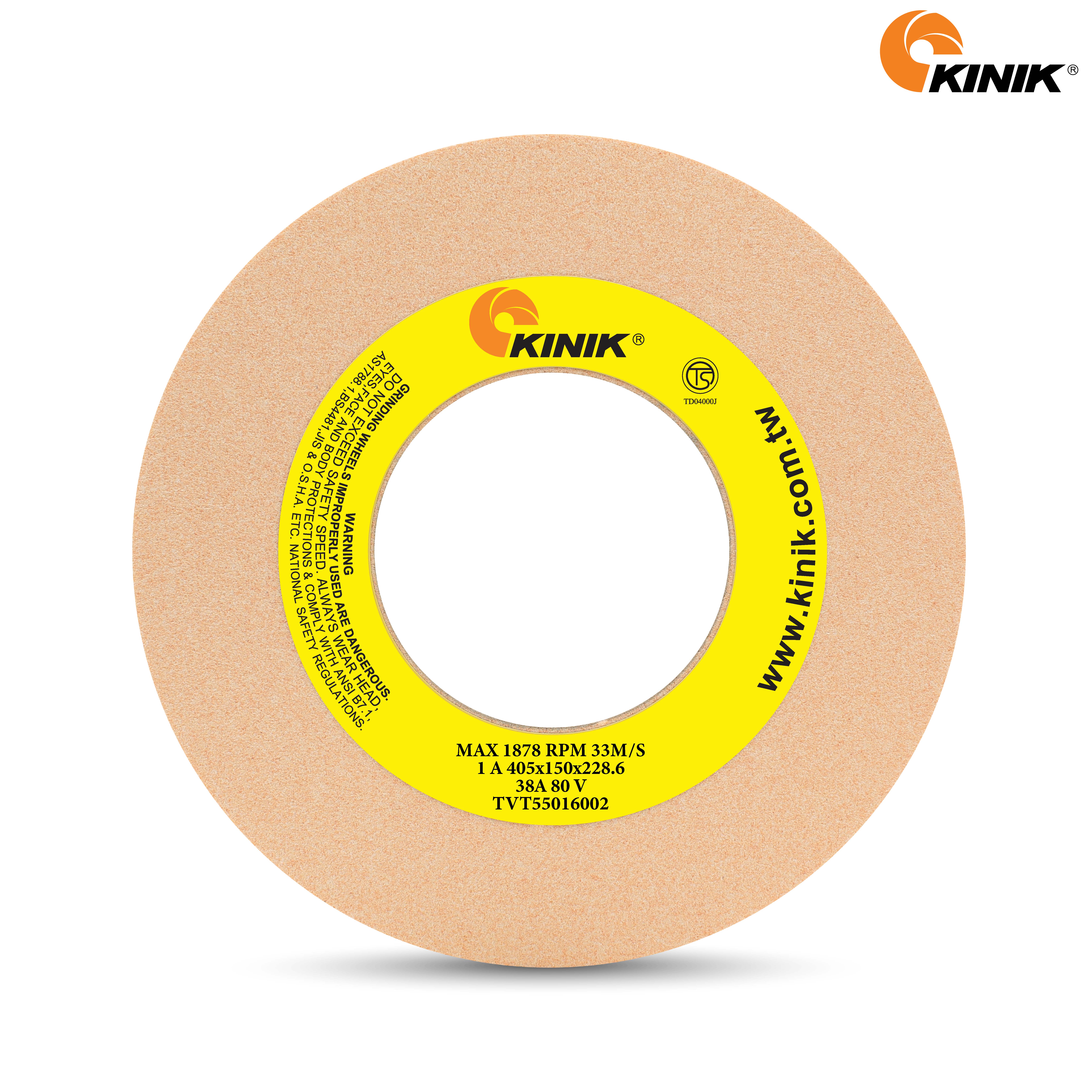 หินเจียร KINIK 38A80V1A 405x150x228.6 mm.