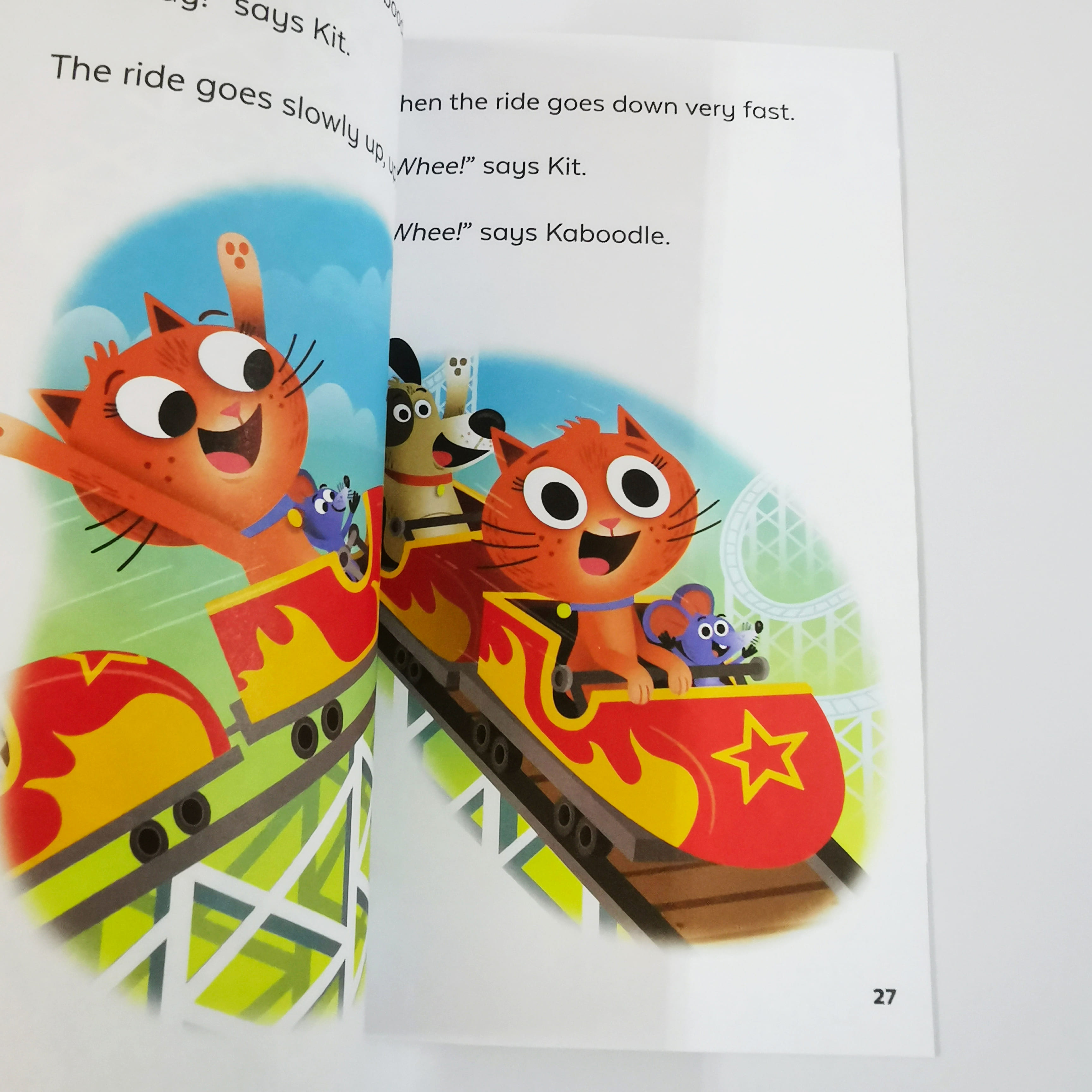 Kit and Kaboodle Ride a Roller Coaster