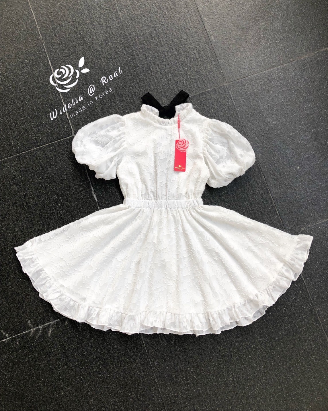 🌹 S M 🌹 Widelia@Real Korea Mini Dress มินิเดรสแขนพอง